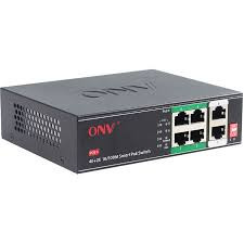 سوییچ شبکه 4 پورت ONV H1064PLD – 4PORT POE