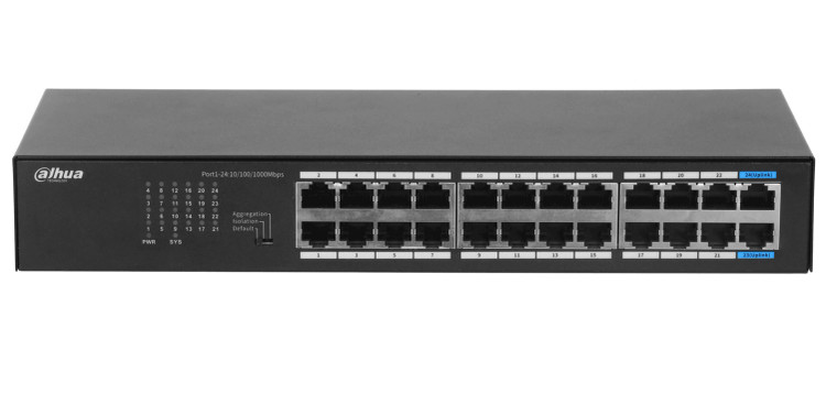 سوییچ شبکه داهوا 24 پورت DH-PFS3024-24GT